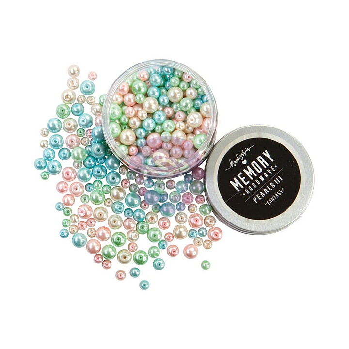 Prima Marketing Memory Hardware Glass Pearls - Fantasy