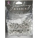 Cousin Basic Metal Findings - Silver Split Rings 6 & 8 mm