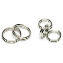 Cousin Basic Metal Findings - Silver Split Rings 6 & 8 mm