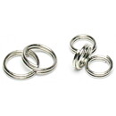 Cousin Basic Metal Findings - Silver Split Rings 6 & 8 mm