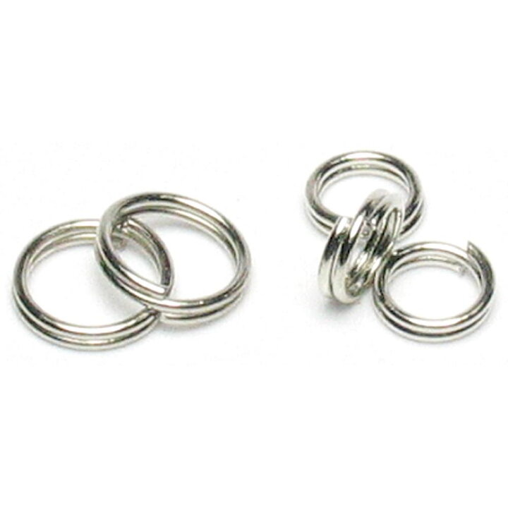 Cousin Basic Metal Findings - Silver Split Rings 6 & 8 mm