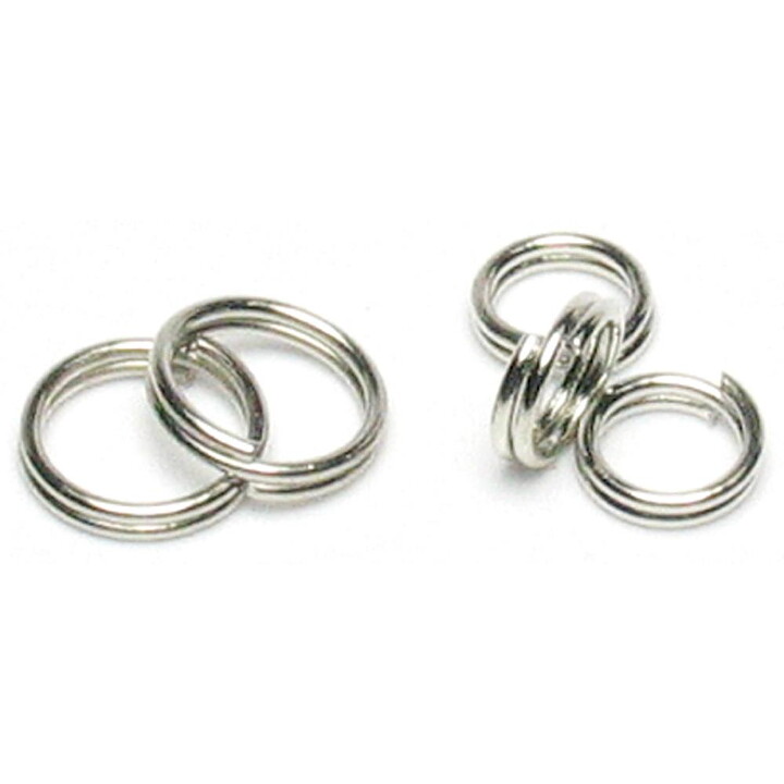 Cousin Basic Metal Findings - Silver Split Rings 6 & 8 mm