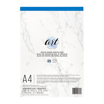 American Crafts Art Supply Basics A4 Sketch Pad - White