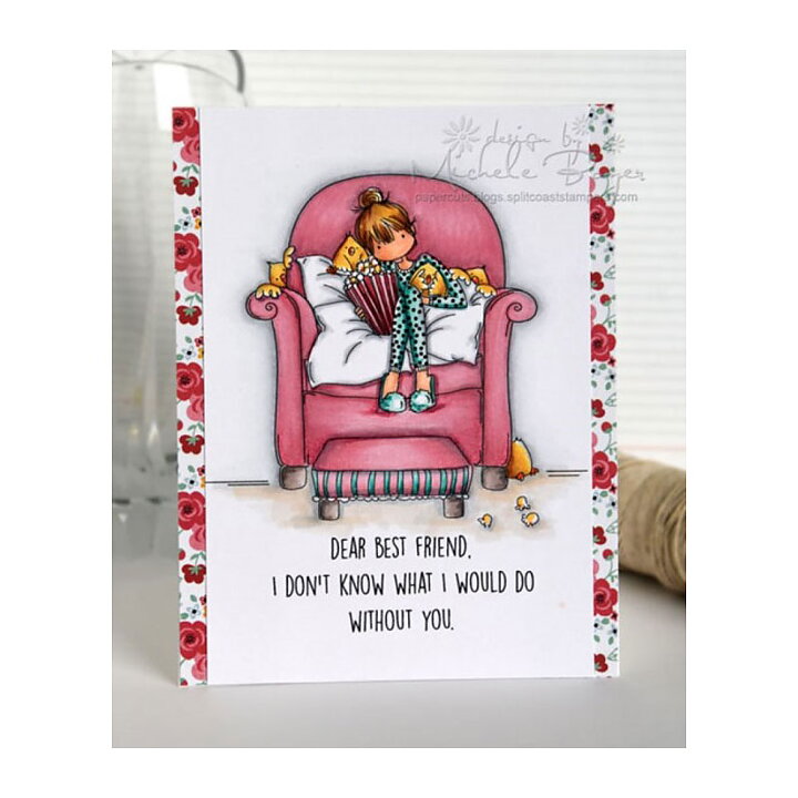 Stamping Bella Cling Rubber Stamps - Tiny Townie Melissa Loves Movies