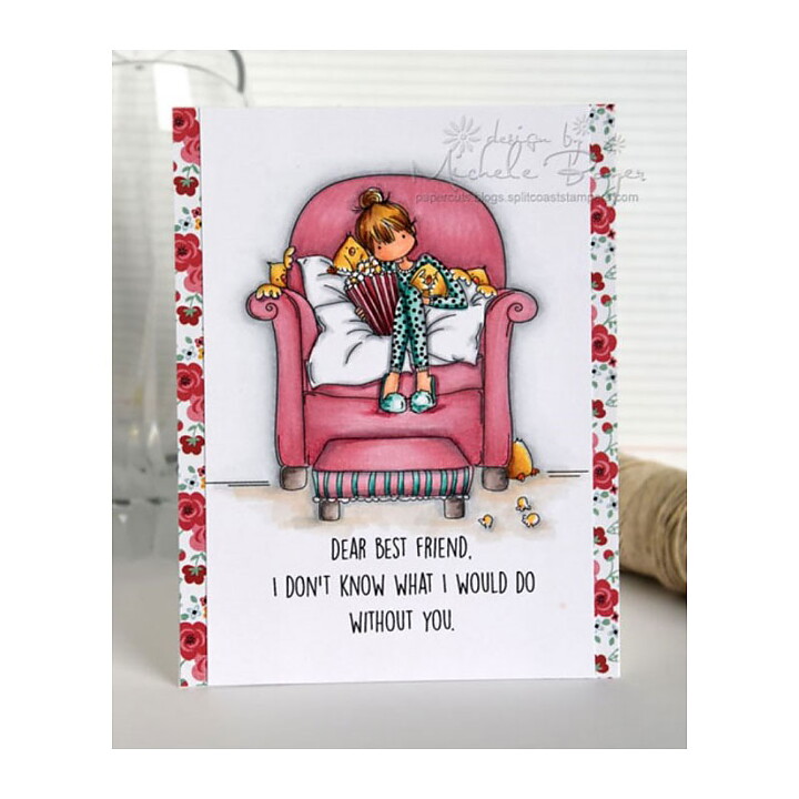 Stamping Bella Cling Rubber Stamps - Tiny Townie Melissa Loves Movies