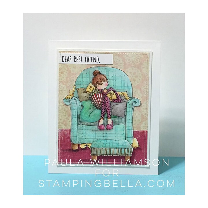 Stamping Bella Cling Rubber Stamps - Tiny Townie Melissa Loves Movies