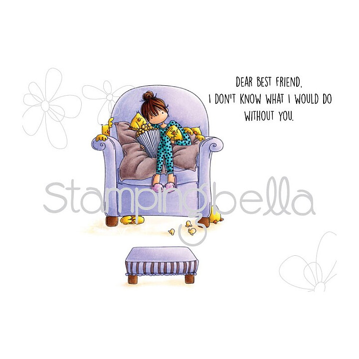 Stamping Bella Cling Rubber Stamps - Tiny Townie Melissa Loves Movies