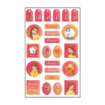 Sandylion Gem Stickers Disney Princess Belle