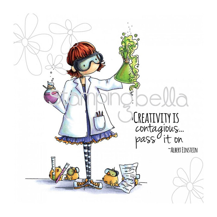 Stamping Bella Cling Rubber Stamps - Tiny Townie Sage Loves Science