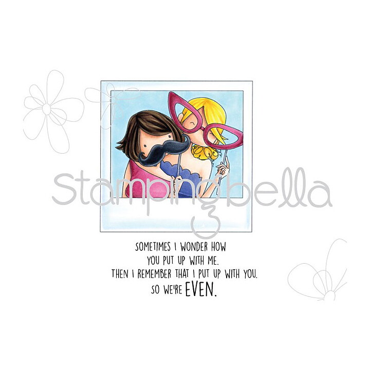 Stamping Bella Cling Rubber Stamps - Snapshots Acting Goofy