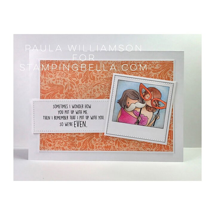 Stamping Bella Cling Rubber Stamps - Snapshots Acting Goofy