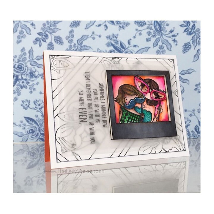 Stamping Bella Cling Rubber Stamps - Snapshots Acting Goofy