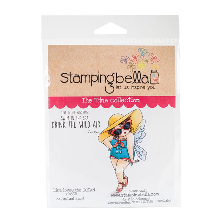 Stamping Bella Cling Rubber Stamps - Edna Loves The Ocean