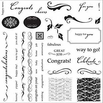 Fiskars Clear Stamps - Round of Applause