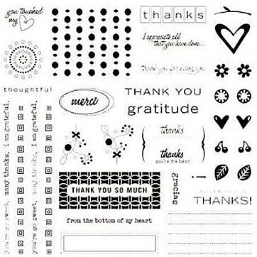 Fiskars Clear Stamps - Thank You