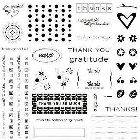 Fiskars Clear Stamps - Thank You