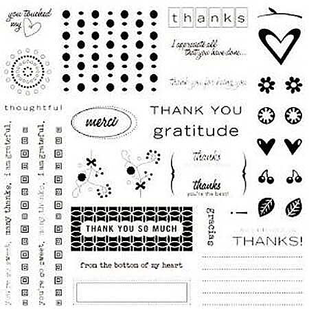 Fiskars Clear Stamps - Thank You