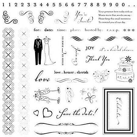 Fiskars Clear Stamps - Wedding