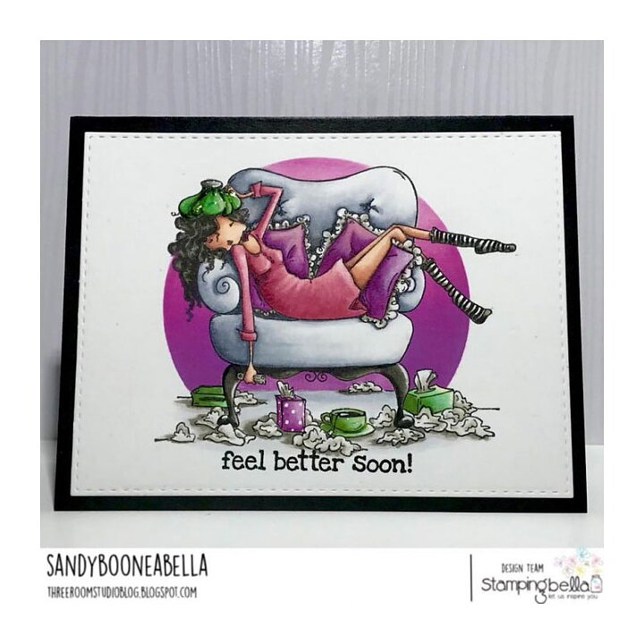 Stamping Bella Cling Rubber Stamps - Uptown Girl Sofia The Sticky
