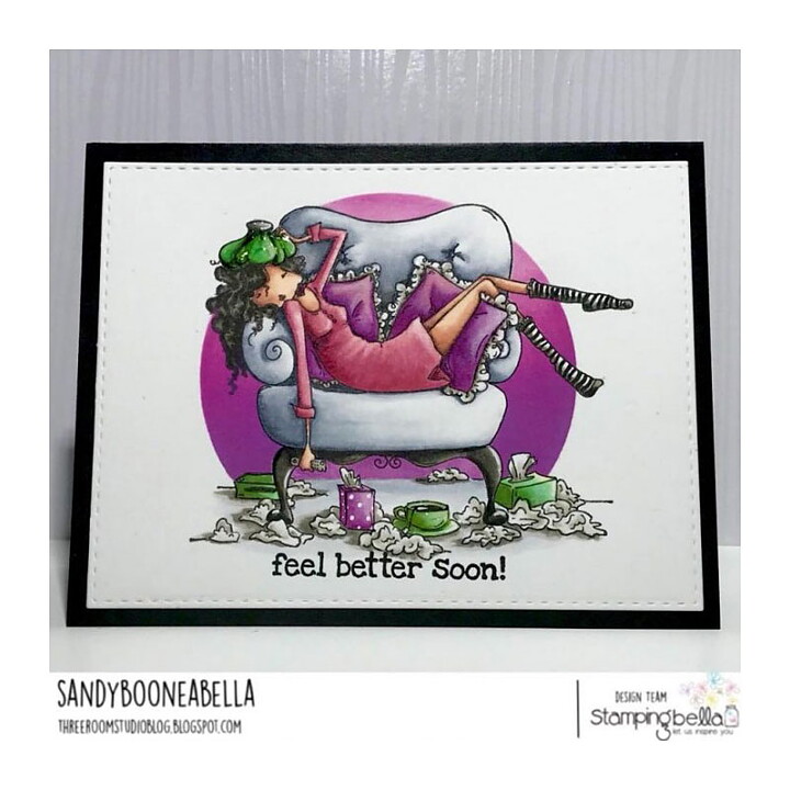 Stamping Bella Cling Rubber Stamps - Uptown Girl Sofia The Sticky