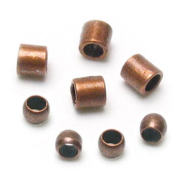 Cousin Basic Metal Findings - Copper Crimp Tubes & Beads 2 mm