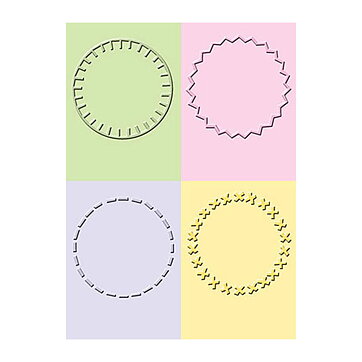 Provo Craft Cuttlebug Embossing Folders - Stitched Circles
