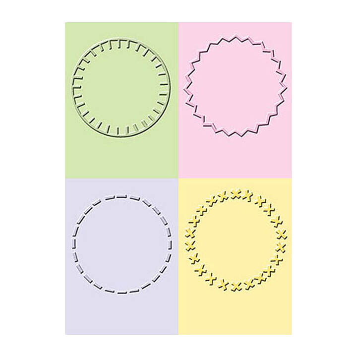 Provo Craft Cuttlebug Embossing Folders - Stitched Circles