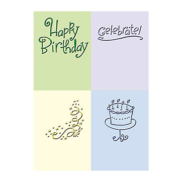 Provo Craft Cuttlebug Embossing Folders - Birthday