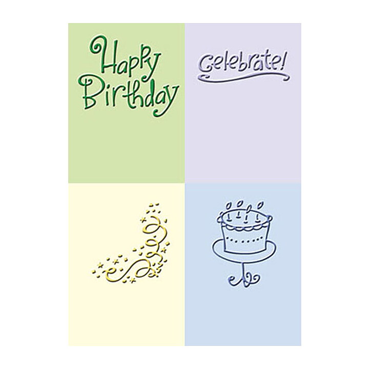 Provo Craft Cuttlebug Embossing Folders - Birthday