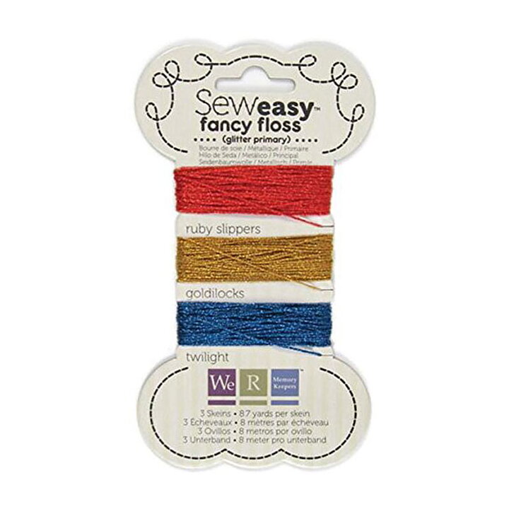 WeRMK Sew Easy Fancy Floss - Glitter Primary