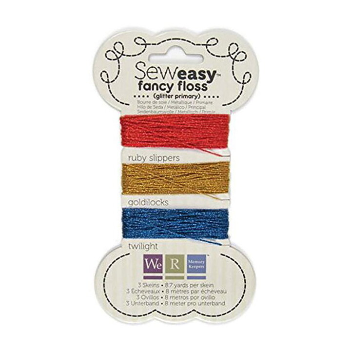 WeRMK Sew Easy Fancy Floss - Glitter Primary