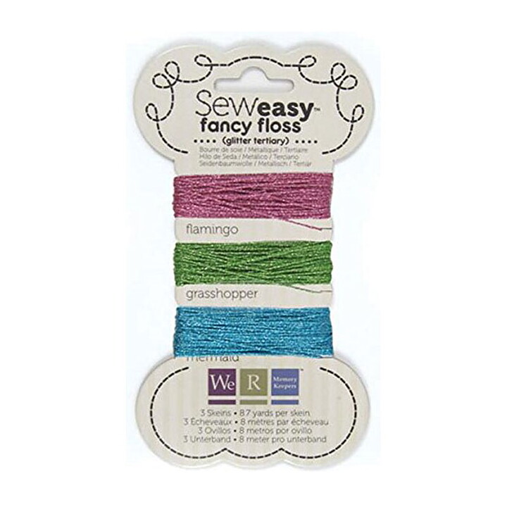 WeRMK Sew Easy Fancy Floss - Glitter Tertiary