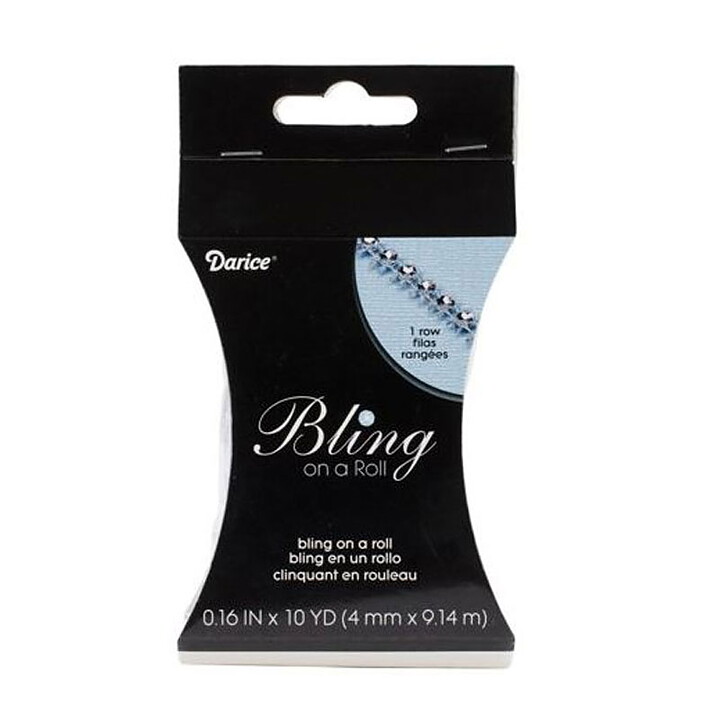 Darice Bling On A Roll - Black & Silver 9,1m