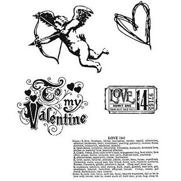 Tim Holtz Stampers Anonymous set - Love Struck