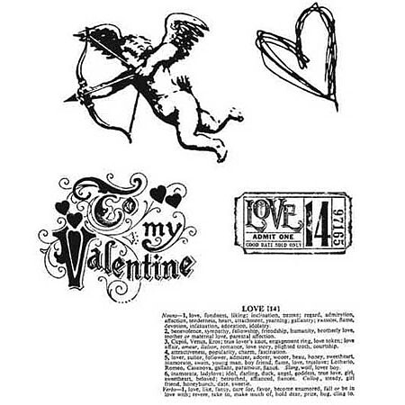 Tim Holtz Stampers Anonymous set - Love Struck
