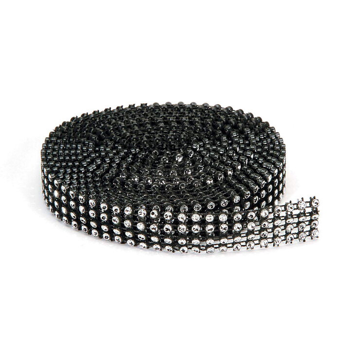 Darice Bling On A Roll - Black & Silver 2.7m
