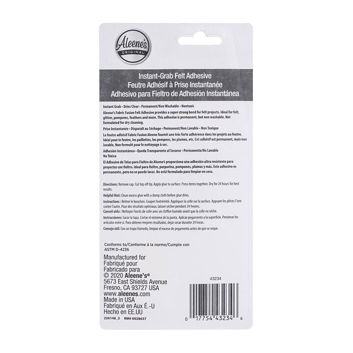 Aleene's Fabric Fusion Felt Adhesive