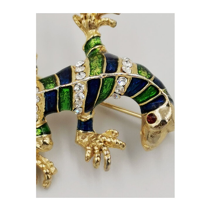 Brooch Gem Craft - Lizard