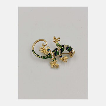 Brooch Gem Craft - Lizard