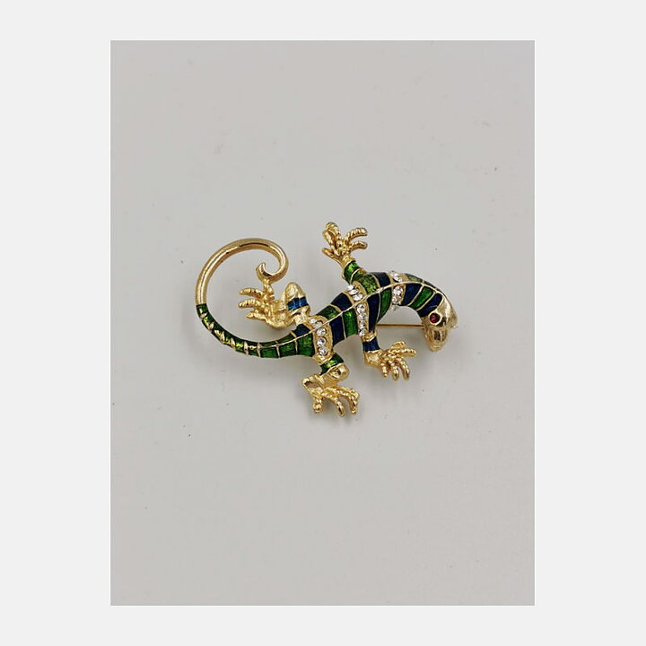 Brooch Gem Craft - Lizard