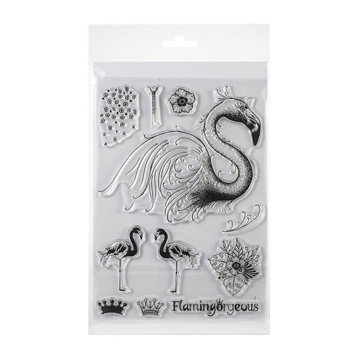 Pink Ink Designs Clear Stamp Set A5 - Flamingo