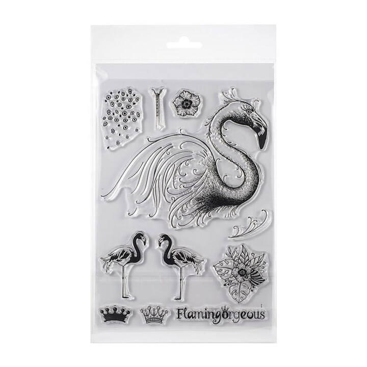 Pink Ink Designs Clear Stamp Set A5 - Flamingo