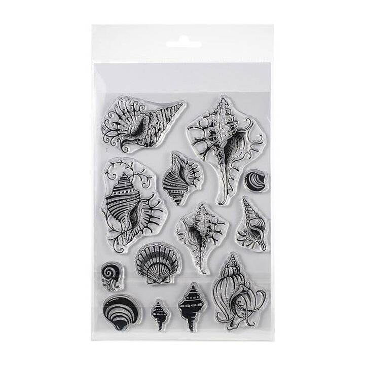 Pink Ink Designs Clear Stamp Set A5 - Shells