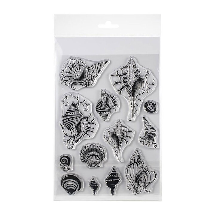 Pink Ink Designs Clear Stamp Set A5 - Shells
