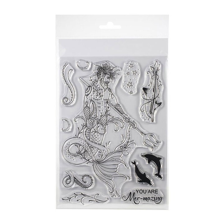 Pink Ink Designs Clear Stamp Set A5 - Neptune