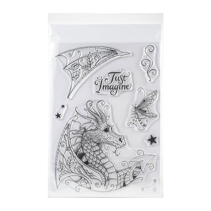 Pink Ink Designs Clear Stamp Set A5 - Dragon