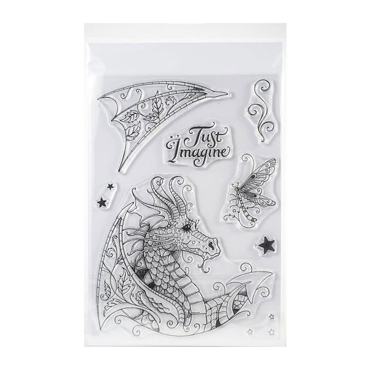 Pink Ink Designs Clear Stamp Set A5 - Dragon