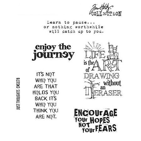 Tim Holtz Stampers Anonymous set - Just Thoughts