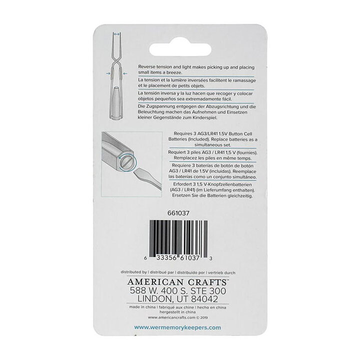 We R Memory Keepers Lighted Reverse Tweezer
