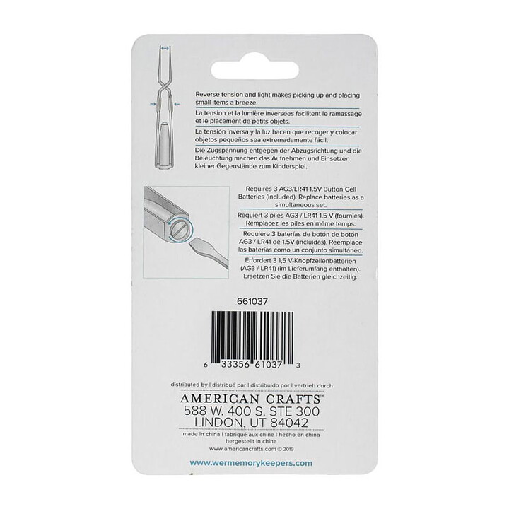 We R Memory Keepers Lighted Reverse Tweezer